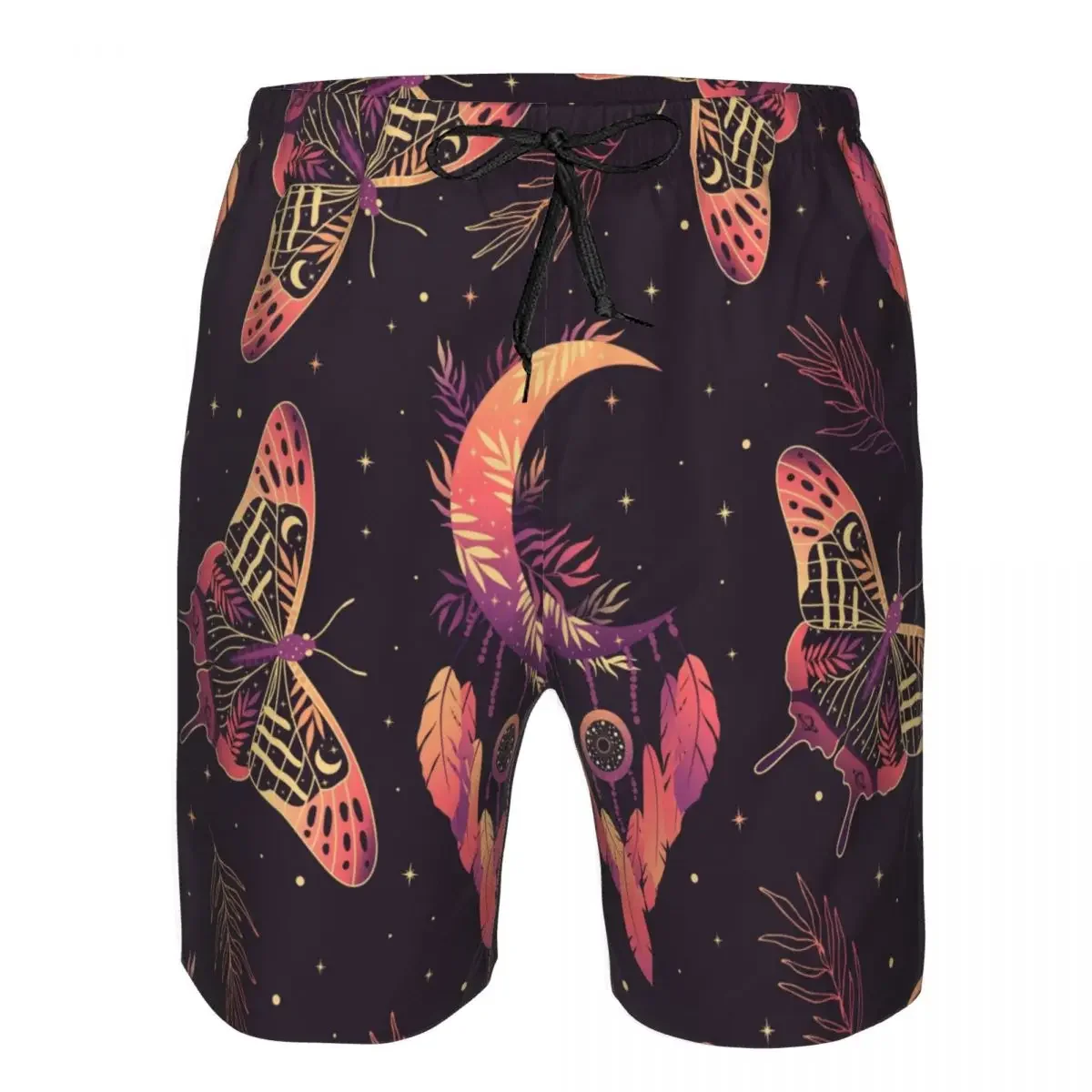 Quick Dry Swimwear Beach Board Short For Man Butterflies Stars And Dreamcatcher Swimming Trunk