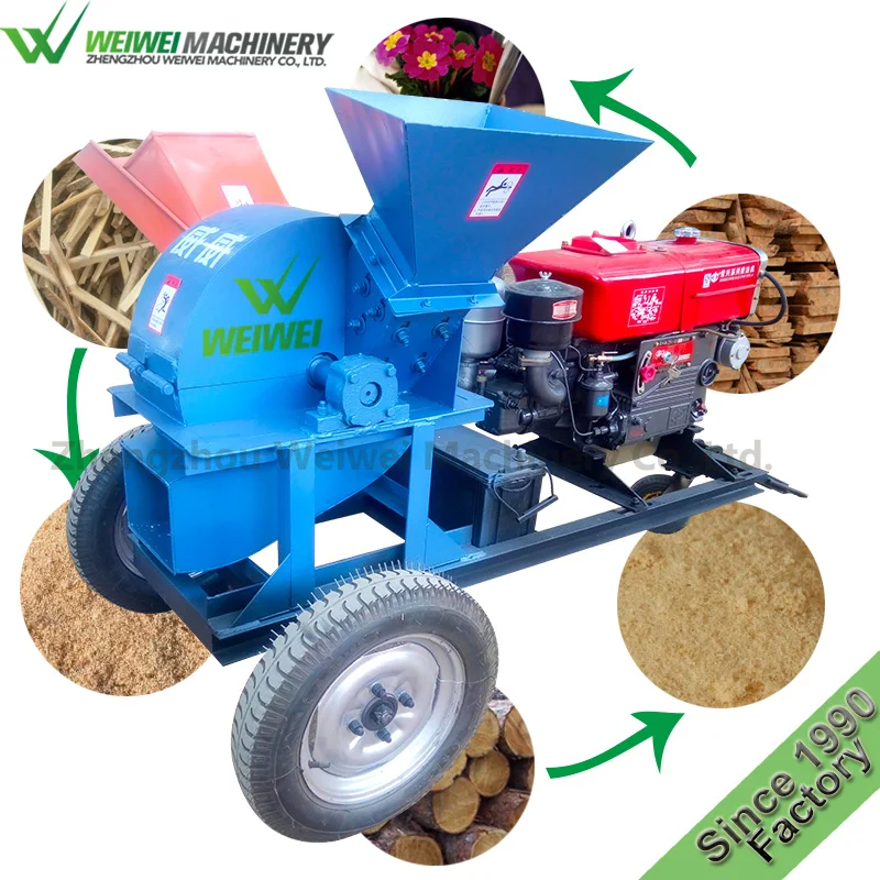 

Factory Direct Diesel Engine Crusher Chipper Machine for Leaf Grinding and Wood Chipping With CE