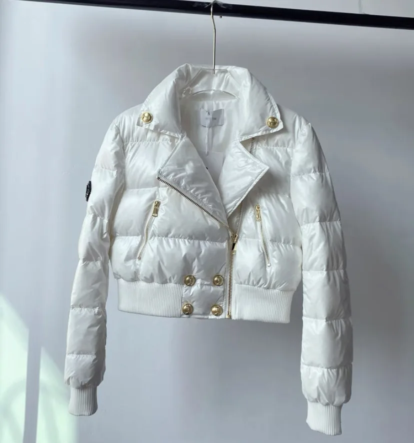 Schwarzer kurzer Parka, ultraleichter warmer Mantel für Damen, 2025, modisch, verdickt, Winter, kurze Jacke, weiblich, winddicht, regendicht, warm, Oberbekleidung