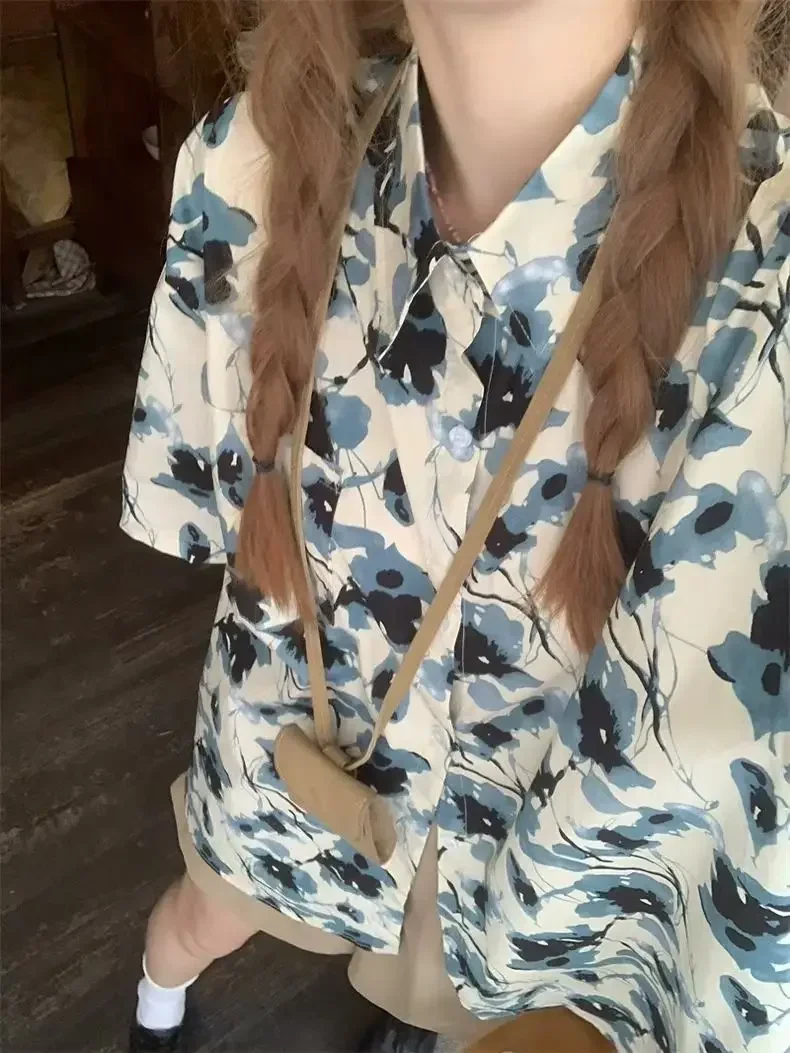 

Shirts Women Poplin Pintuck Front Slim Fit Bookstore Gathering Old Money Style Blouse For Cultured Female Literary Occasions