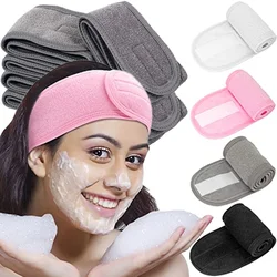 Adjustable Wide Hairband Unisex Yoga Spa Bath Shower Makeup Wash Face Cosmetic Headband for Women Make Up Accessories Wholesale