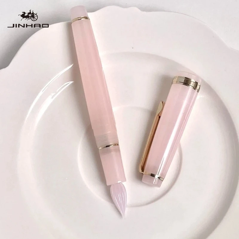 

Перьевая ручка JINHAO 82 из стекла ручной работы с тонким пером для плавного письма, для каллиграфии, школы, офиса, художественных принадлежностей, канцелярских товаров