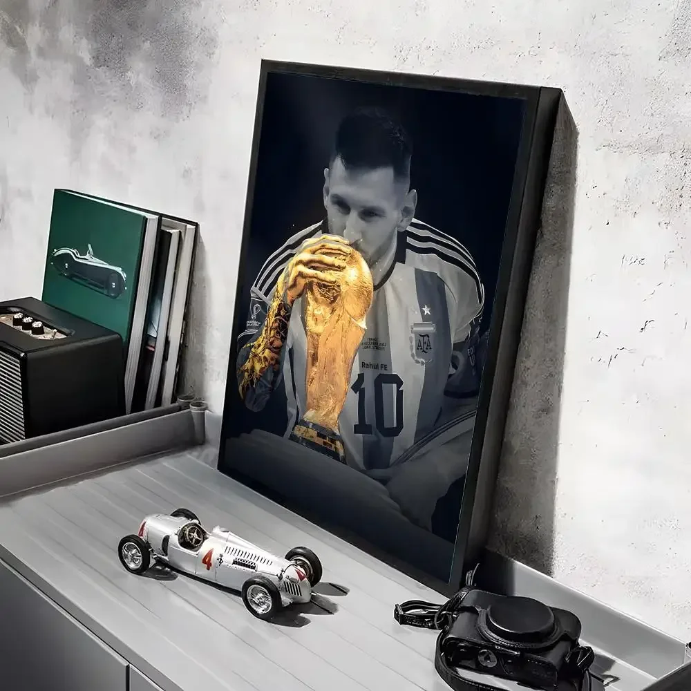 Fußballstar L-Lionel M-Messi Poster Aufkleber Wandbild Wandtattoos für Schlafzimmer Wohnzimmer Zuhause Selbstklebende Dekoration Geschenk – Detail 27