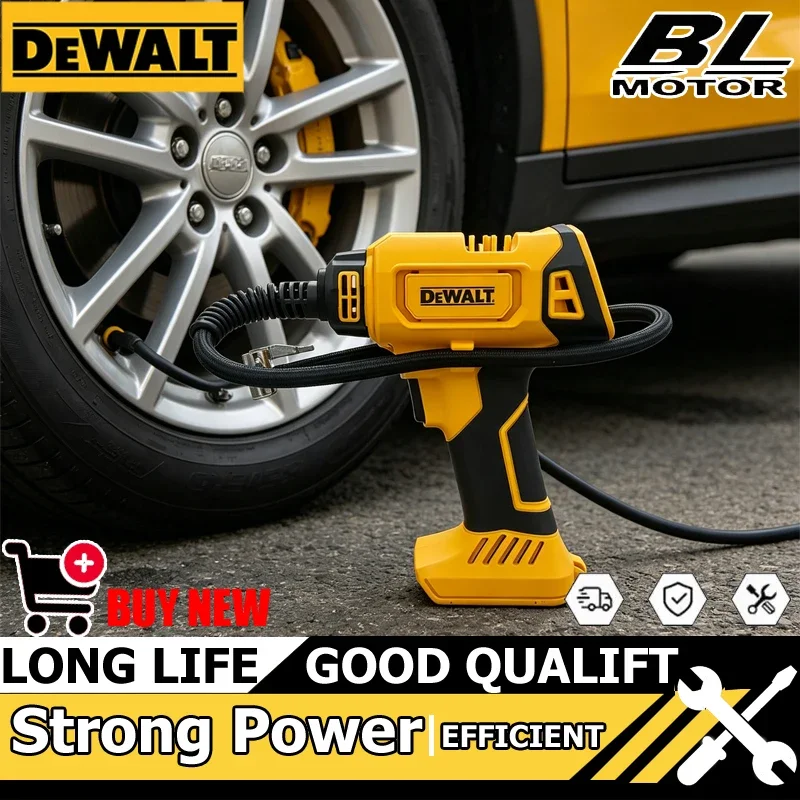 

Аккумуляторный воздушный компрессор DEWALT, автоматический насос для накачки шин, беспроводной электрический насос с цифровым манометром для автомобиля и велосипеда