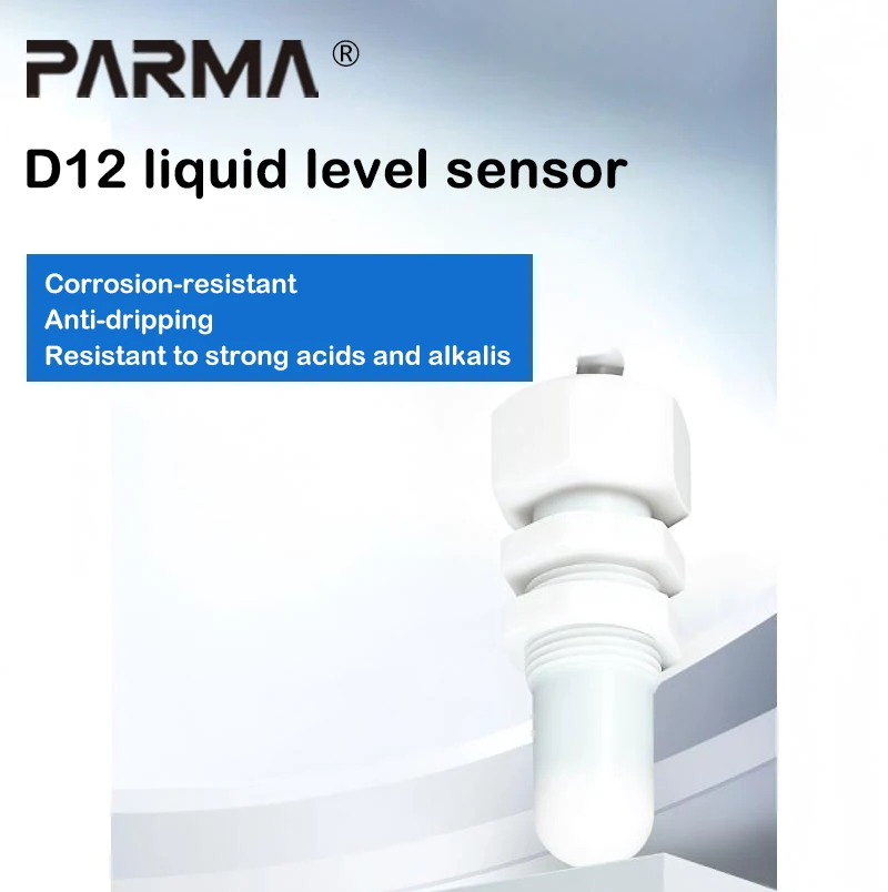 Capacitive proximity switch Teflon PTFE liquid level sensor resistant to corrosion for measuring alkaline and viscous materials