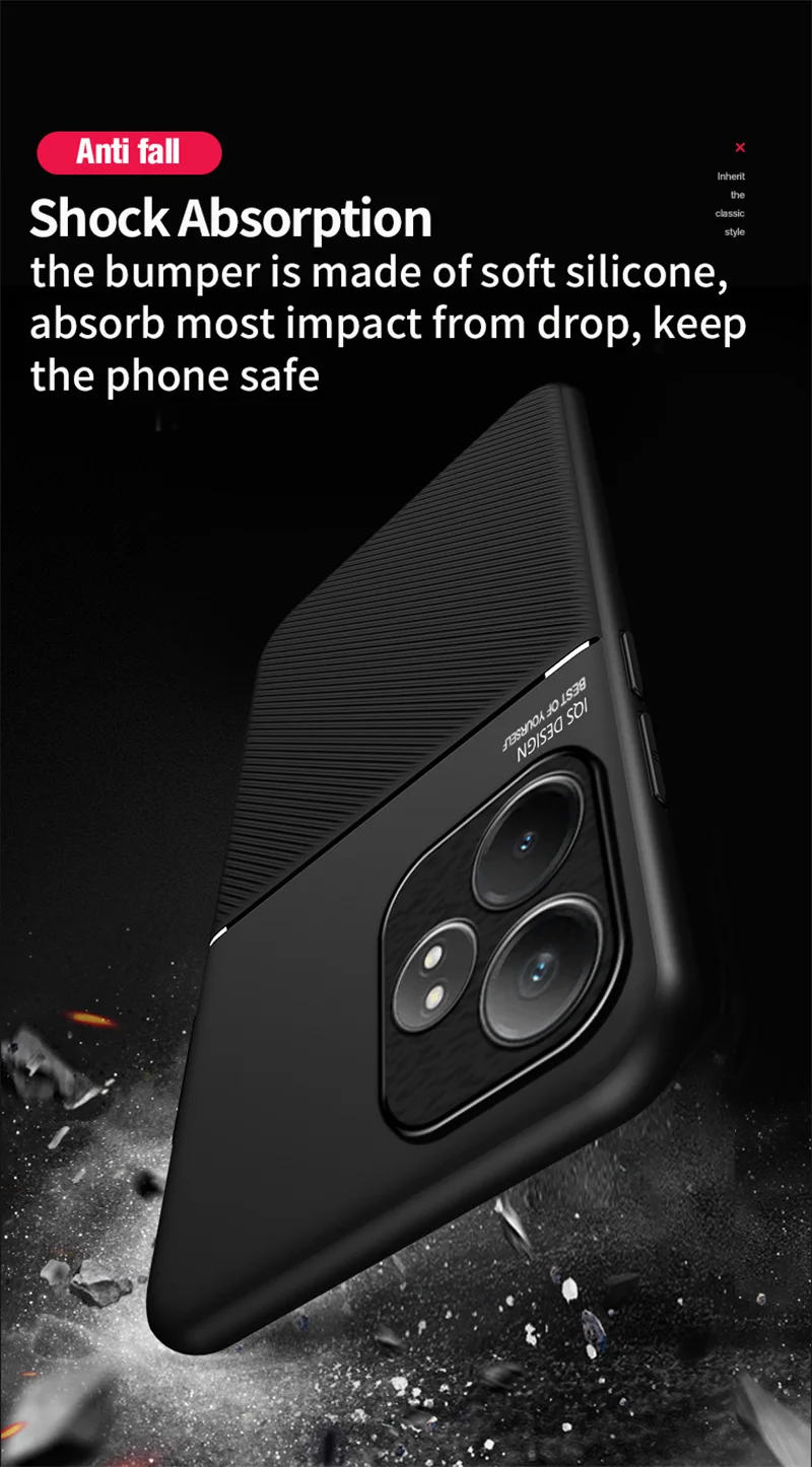 Rugged Non-Slip Case for Realme GT 7 Pro GT 6 6T GT6 Protective Cover Magnetic Suction Holder Coque Fundas Capa