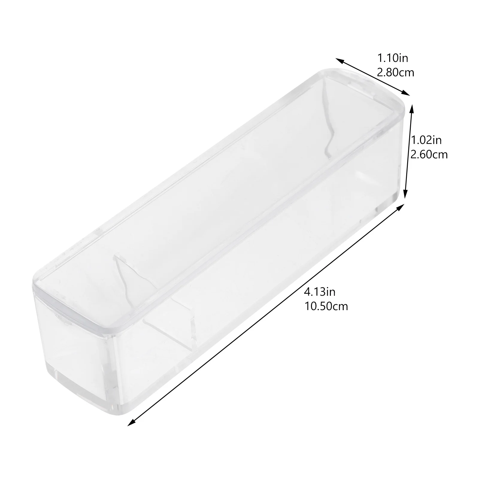 5 قطعة صندوق حامي الطوابع دائم البلاستيك ختم تخزين الحاويات المحمولة مكتب الختام حامل مستطيلة الشريحة غطاء #3