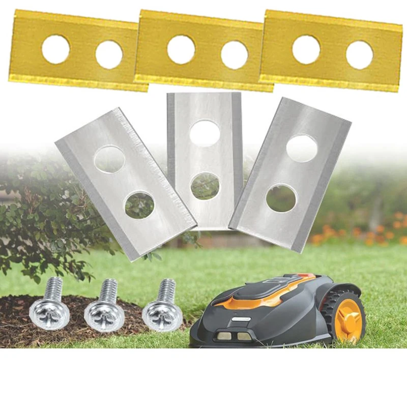 

Lawn Robot Blade Silver Lawn Mover Replacement Accessories Blade For Worx Landroid Robot Mower Replacement Blades Garden