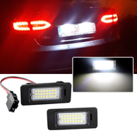 2x LED Car Number License Plate Light for Audi A4 B8 A5 Q5 S5 TT A1 S4 A6 A7 2008-2012 for VW PASSAT Error Free