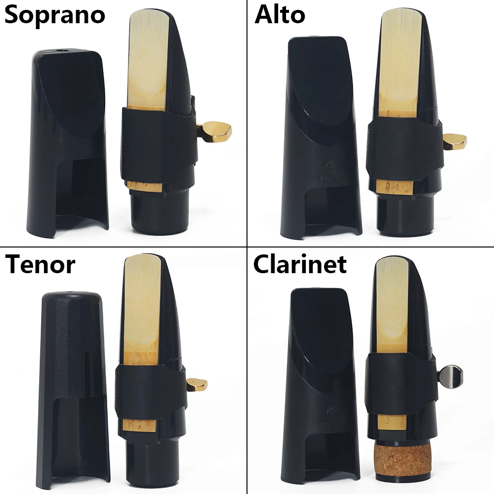 Brancher Ligature Eb Alto Saxophone Ebonite Mouthpiece Hard rubber Bb Tenor Soprano Clarinet SAX Metal Mouthpiece.