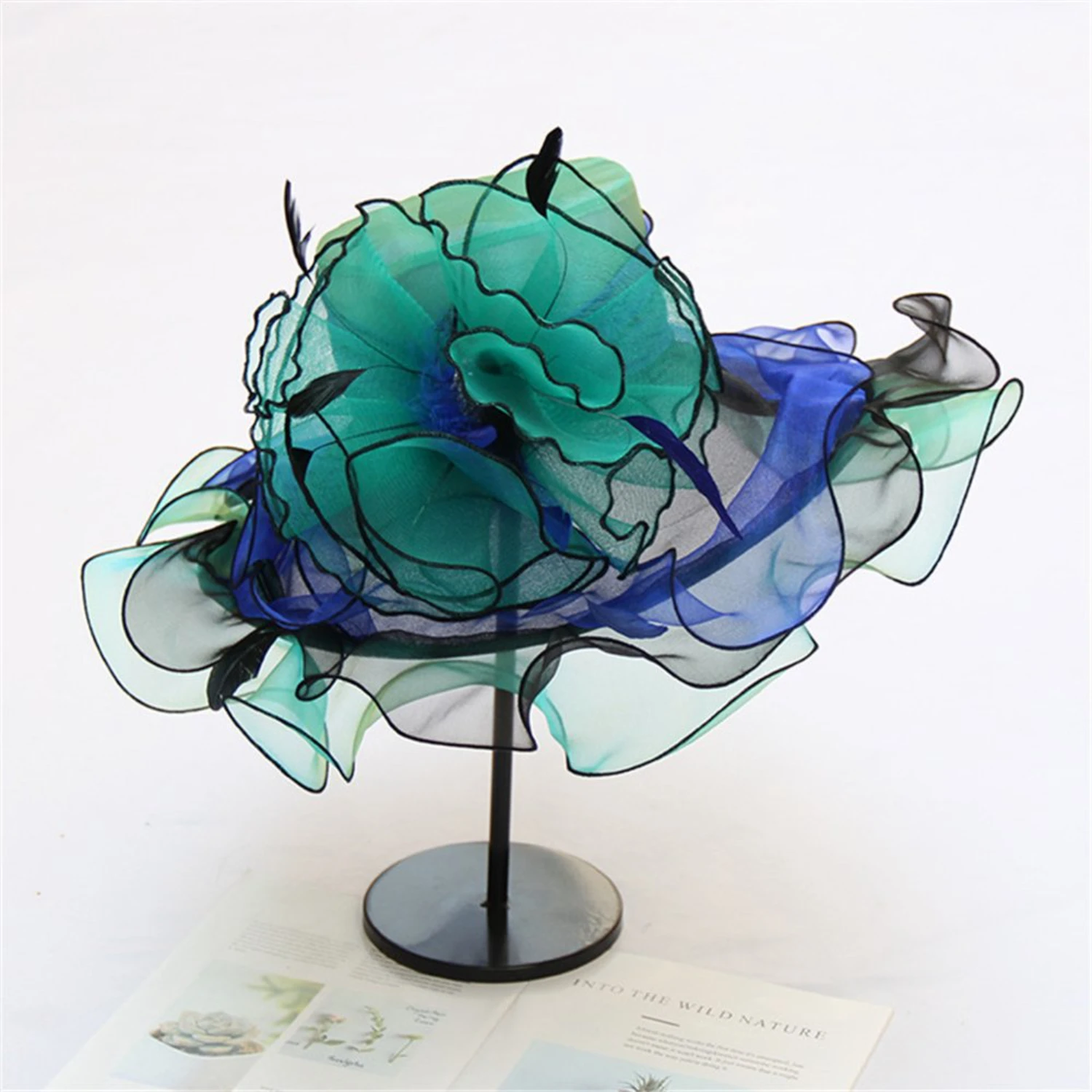 

Derby Fascinator Cap Kentucky Tea Party Wedding Hat - Stylish Headpiece for Races & Special Events