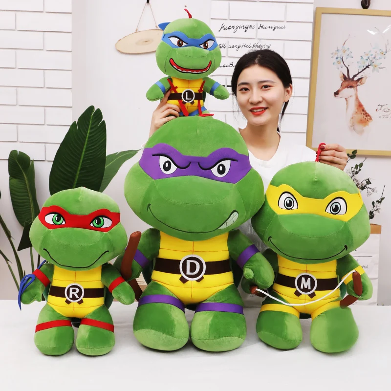 

65cm Ninja Turtles Plush Dolls Anime Game TMNT Leo Raph Mike Don Stuffed Animals Decoration Ornament Toys for Kids Birthday Gift
