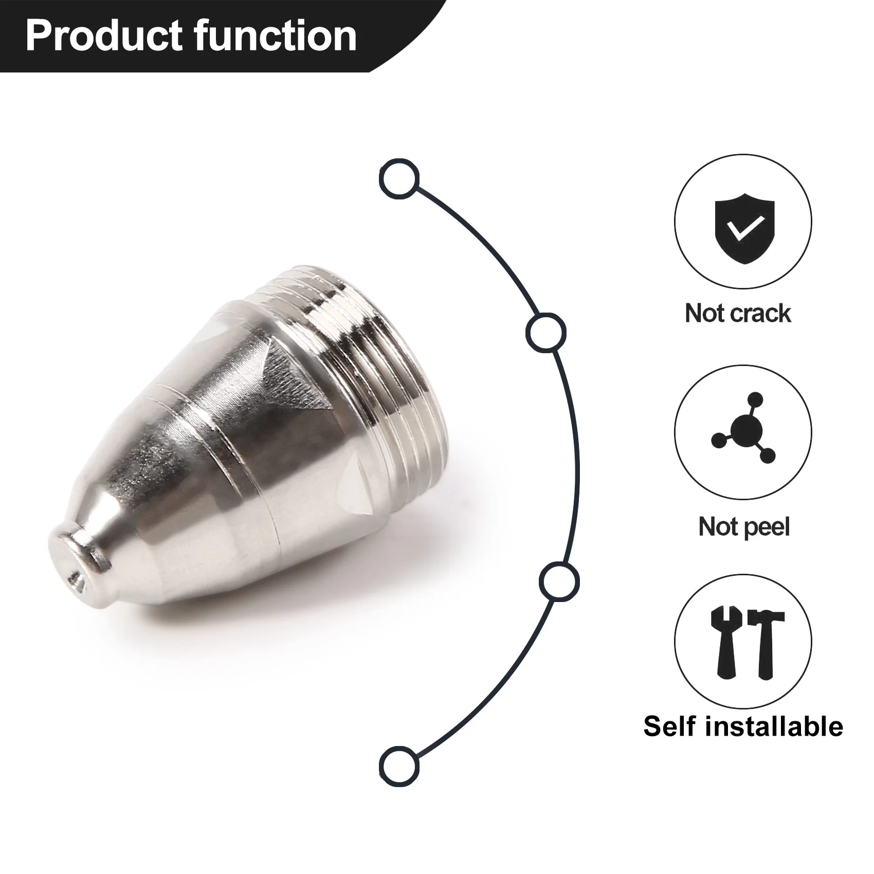 20Pcs P80 Plasma Cutting Torch Consumable Cutting CNC 80A P80 Plasma Torch Tip Electrode Nozzle