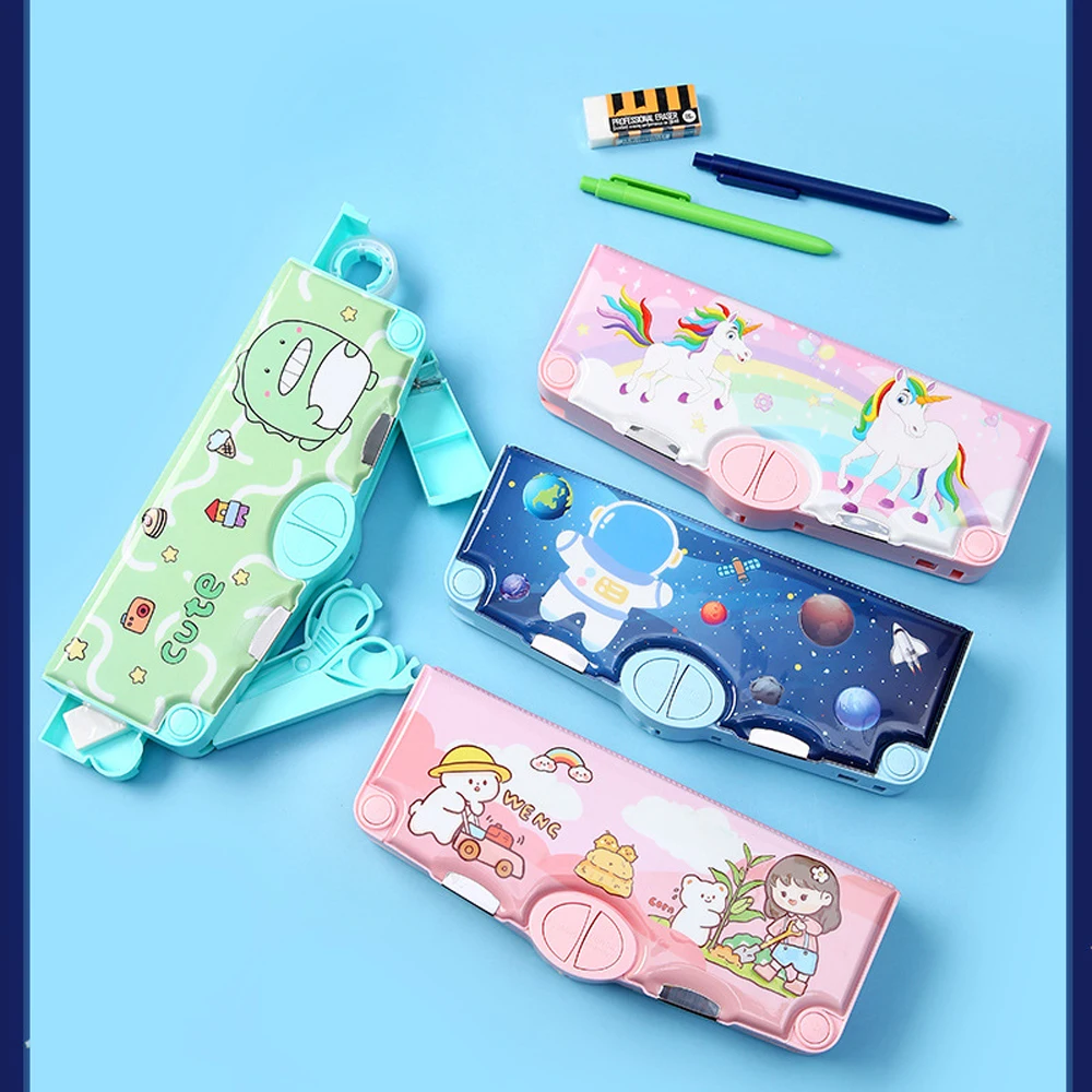 Multi Functional Pencil Case Creative Astronaut Transformation Luminous Primary School Student High Aesthetic Stationery Box