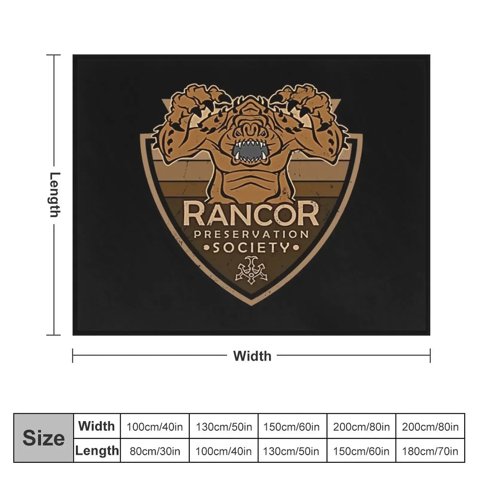 Rancor Preservation Society | Geekdom Pop Culture | DopeyArt Throw Blanket Luxury Brand Sleeping Bag Bed covers Blankets