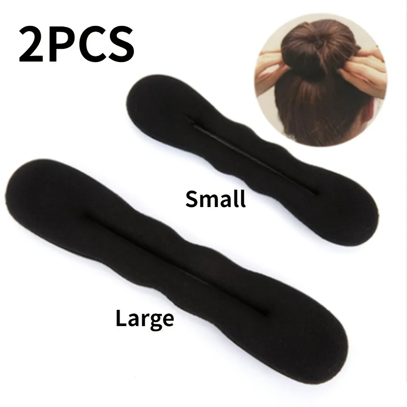 2 pcs Retro Bun Maker Kit - DIY Hair Styling Tool, Easy Use, Portable for Salon & Home, Create Elegant Twists & Knots