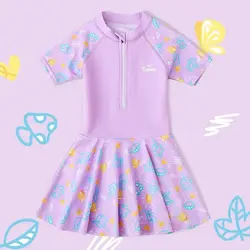 Girls Swimsuit Girls Middle and Large Children 2025 New Small Princess Skirt Baby Professional Swimsuit One-Piece Swimsuit