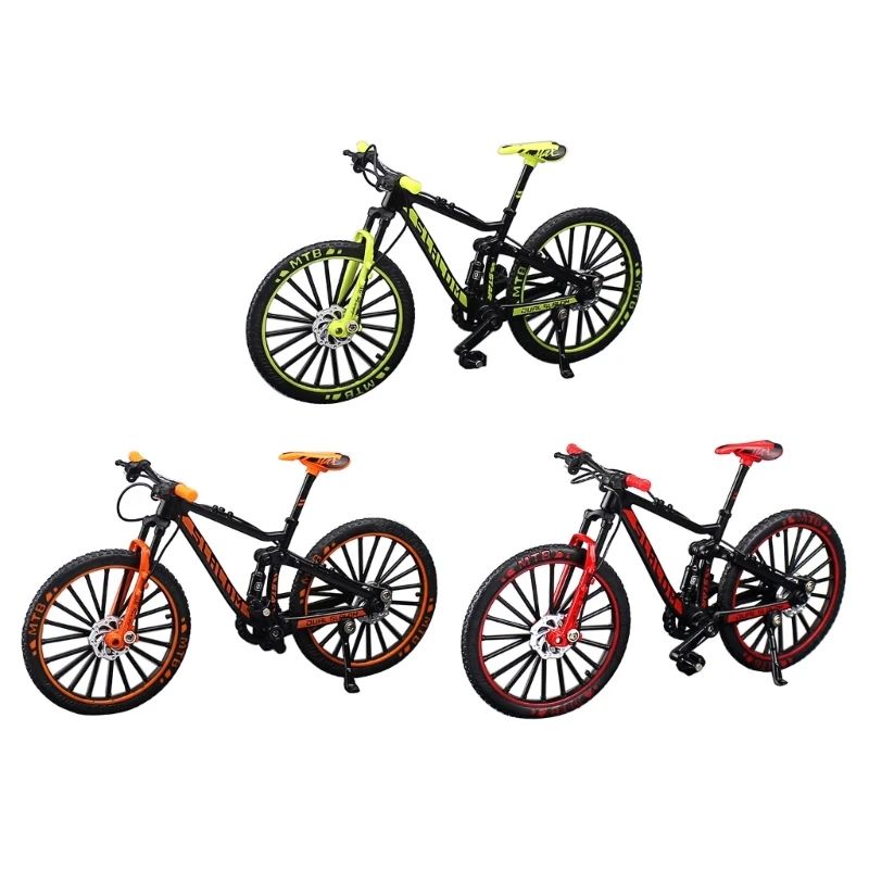 

Finger Mountain Bike Model Toy Miniature Metal Bicycles Decoration for Display