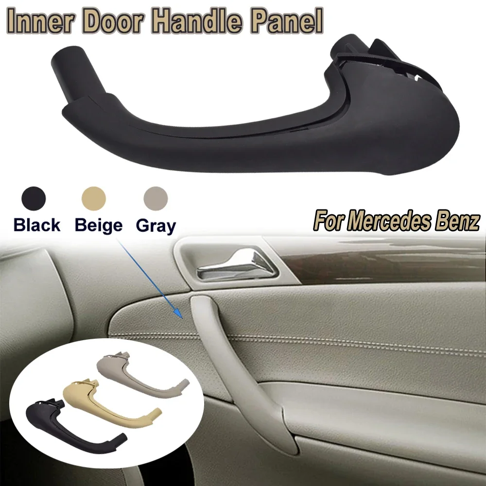 1 Pcs Car Front Left Right Interior Door Pull Handle Set Replacement For Mercedes Benz W203 C Class Sedan 2000-2007