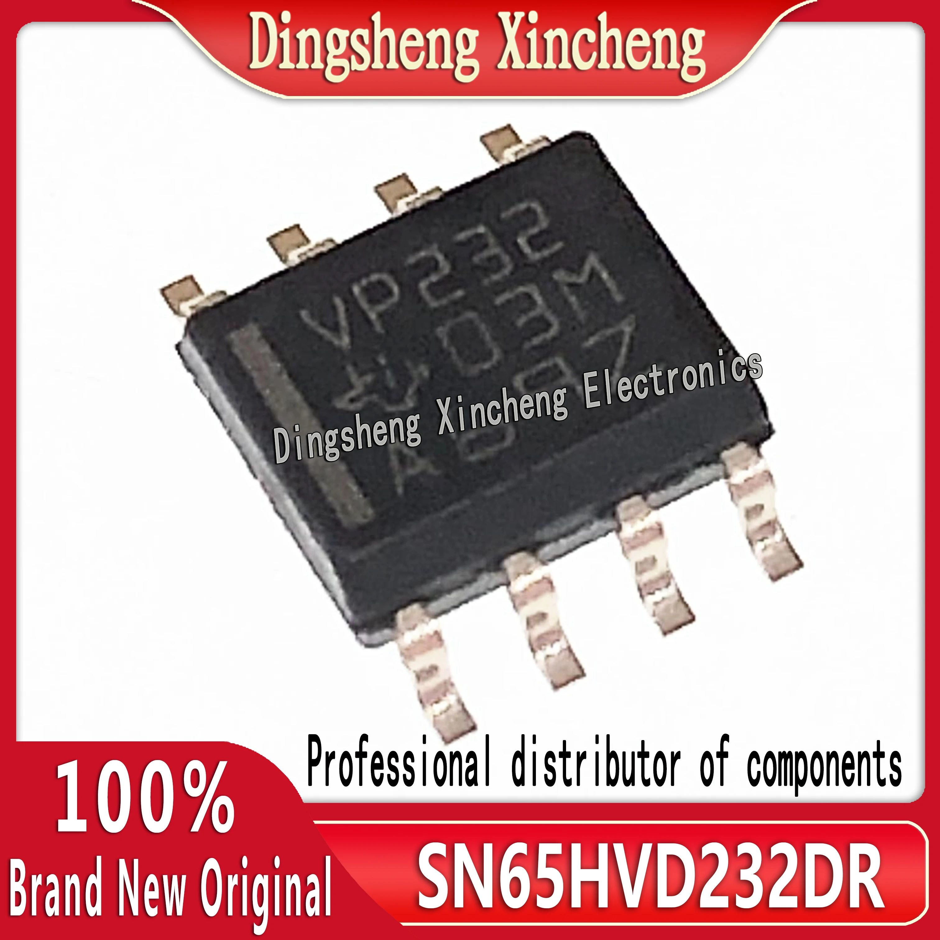 Brand new original SN65HVD232DR VP232 SOP-8 3.3V CAN transceiver chip, one false one compensate ten