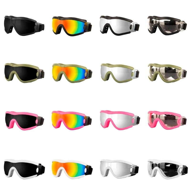 

Dog Goggles Windproof Dogs Eye Protective Goggles Pet Sunglasses for AllSize Dogs Long Snout Outdoor Activity Eyeglasses D08D