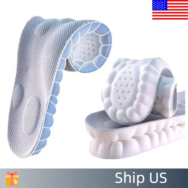 

Стельки 4D Tech: ультра-мягкая облачная подушка, дышащие и амортизирующие — отдельно подходит для любой обуви