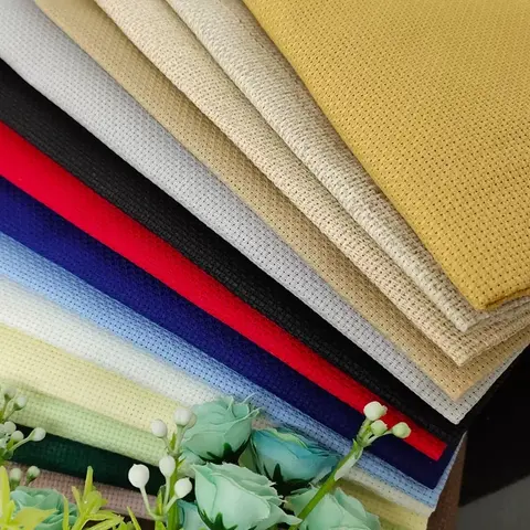 Excellent Quality 18CT/14CT/11ct/16ct Aida Cross Stitch Canvas Fabric Cloth Light Coffee Color Old-Fashioned Felling 25-25cm
