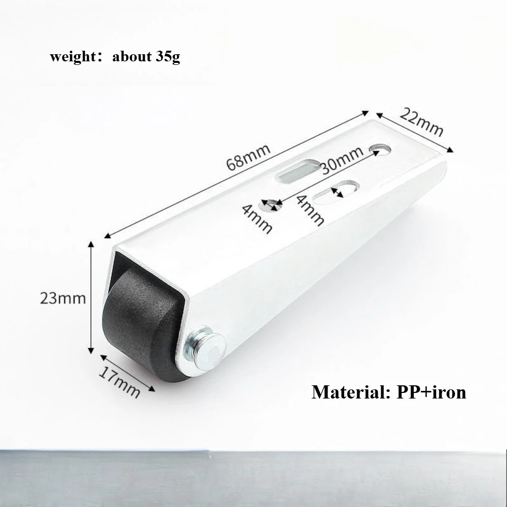 Ruote di traduzione inferiore della porta Rulli per porte scorrevoli Caratteristica anti-cedimento Misura universale per accessori cerniere puleggia per mobili