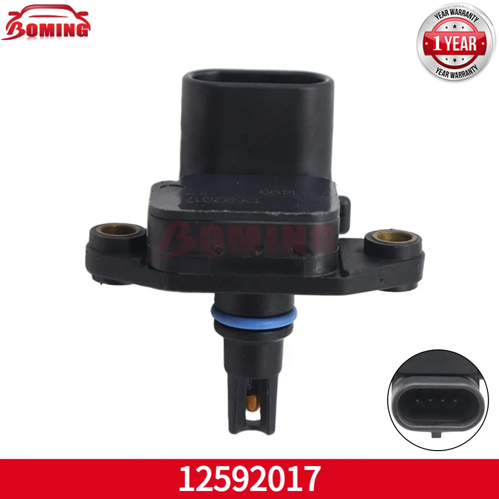 Sensor de Temperatura del Aire de Admisión 12592017, Sensor de Presión del Turbocompresor, Compatible con Chevrolet HHR, Chevrolet Cobalt, Saturn, Pontiac Solstice