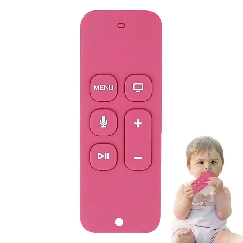 

Remote Control Teether Toy Babies Chew Toys Freezable Remote Teething Toys Silicone TV Remote Teether Relief Soothe Babies Gums