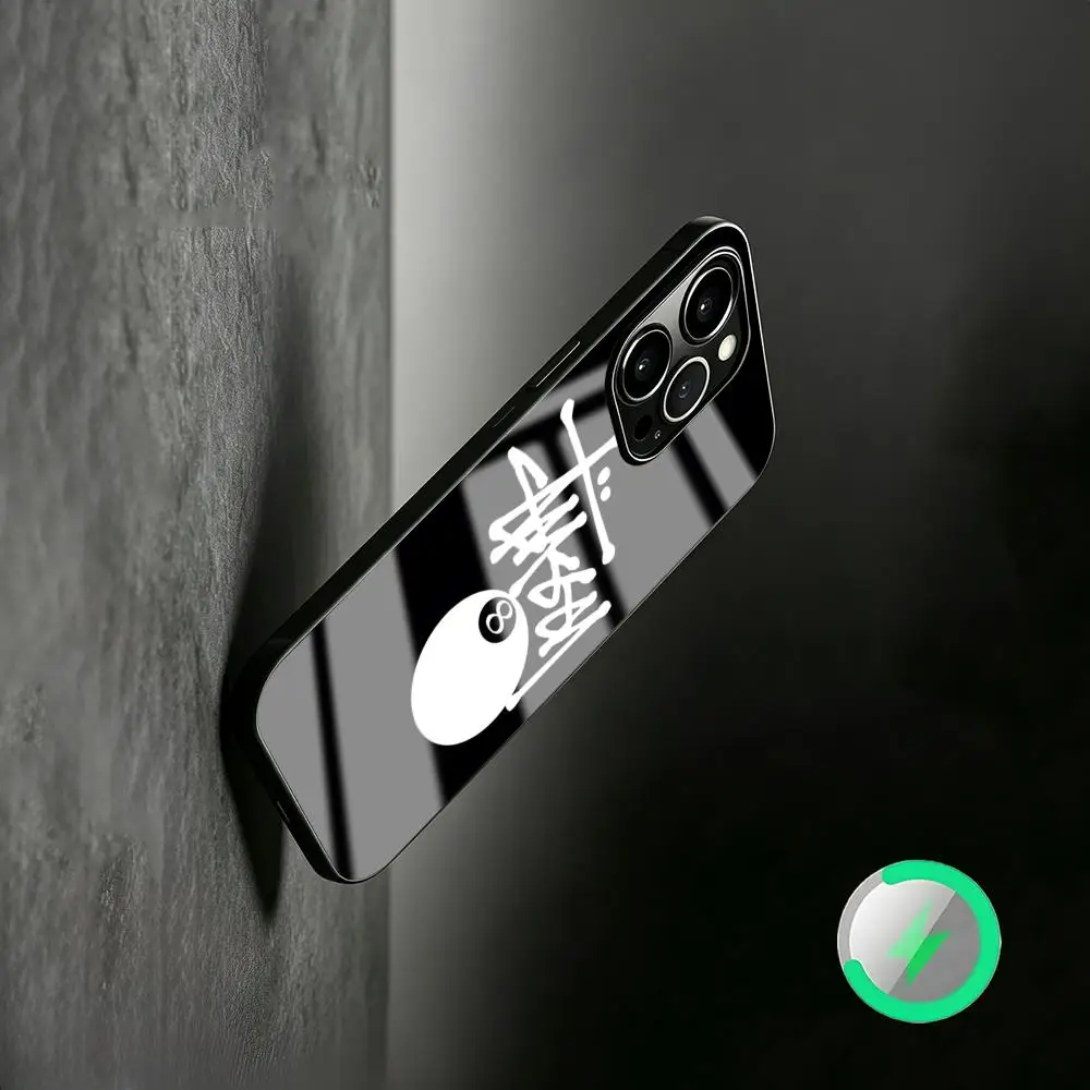 Brand Phone Case For iPhone 17 16 15 14 13 12 11 X XR XS 8 Plus Mini Pro Max Glass Magnetic S-Stus-syES-S