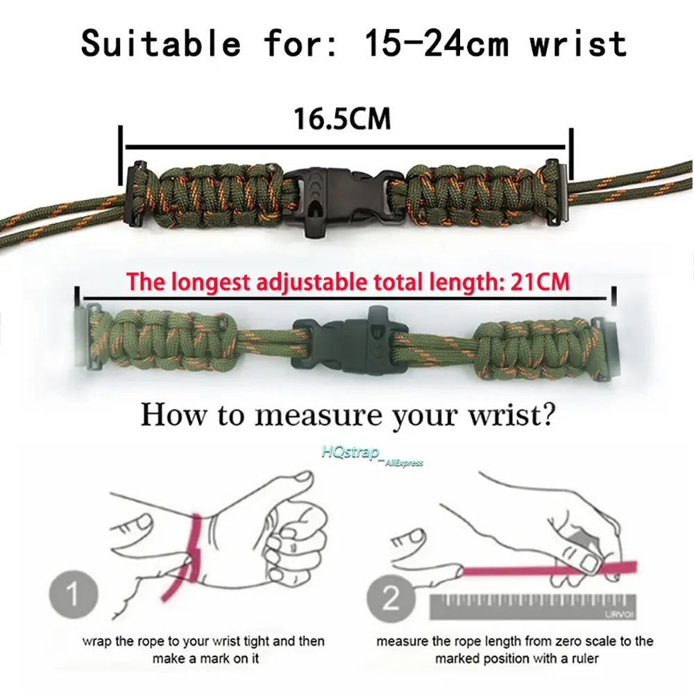 20mm 22mm Adjustable Braided Universal Watch Strap for Samsung Galaxy Watch 3 41mm 45mm Sports Bracelet for Huawei Watch Band