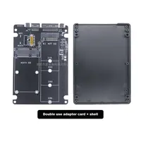 M.2 Converting Solid-state SSD to Sata3 External Hard Disk Box Ngff Msata to Serial Port Conversion Card Dual-use Two-in-One 6