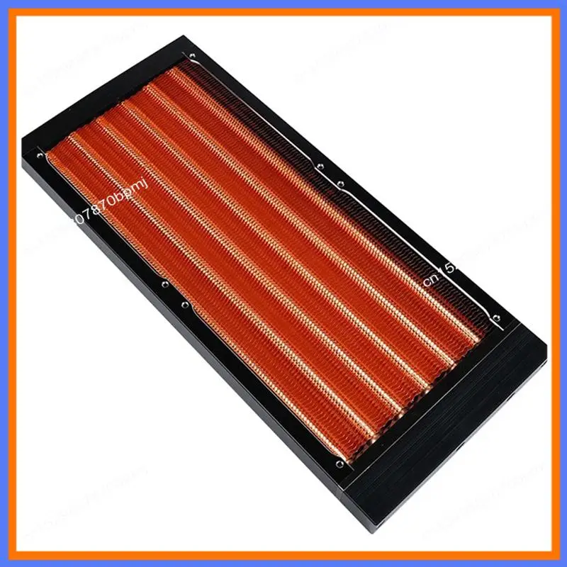 BAAE 17 مللي متر صف بارد جميع النحاس المبرد المائي 240 النحاس المياه المبردة النحاس صف الكمبيوتر الصرف السائل مبادل حراري #3