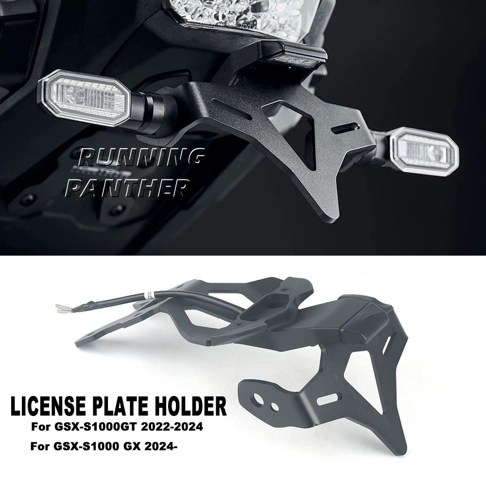 

Motorcycle Rear Short Tail Stock License Plate Holder Tailstock Frame Bracket For SUZUKI GSX-S1000GT 2022-2024 GSX-S1000 GX 2024