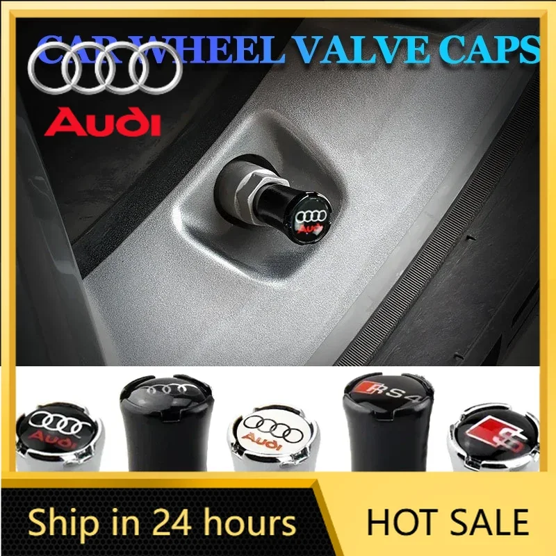 

2026 Hot For Audi Car Wheel Tire Valve Cap Tyre Cover for Audi SLine A3 A4 A5 A6 A7 A8 Q2 Q3 Q5 Q7 Q8 S3 S4 S5 S6 S7 S8 RS3 RS4