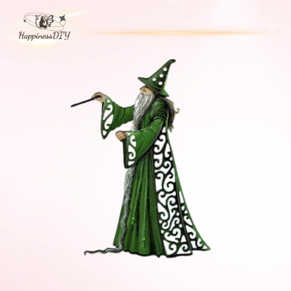 Wizard Magician Merlin Metal Cutting Dies for DIY Scrapbooking Album Paper Cards Decorative Crafts Embossing Die Cuts