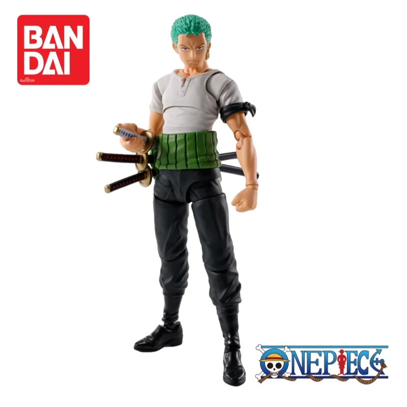 En Stock Original Bandai One Piece nuevo producto el amanecer de la aventura Roronoa Zoro mercancía de Anime figura de acción modelo