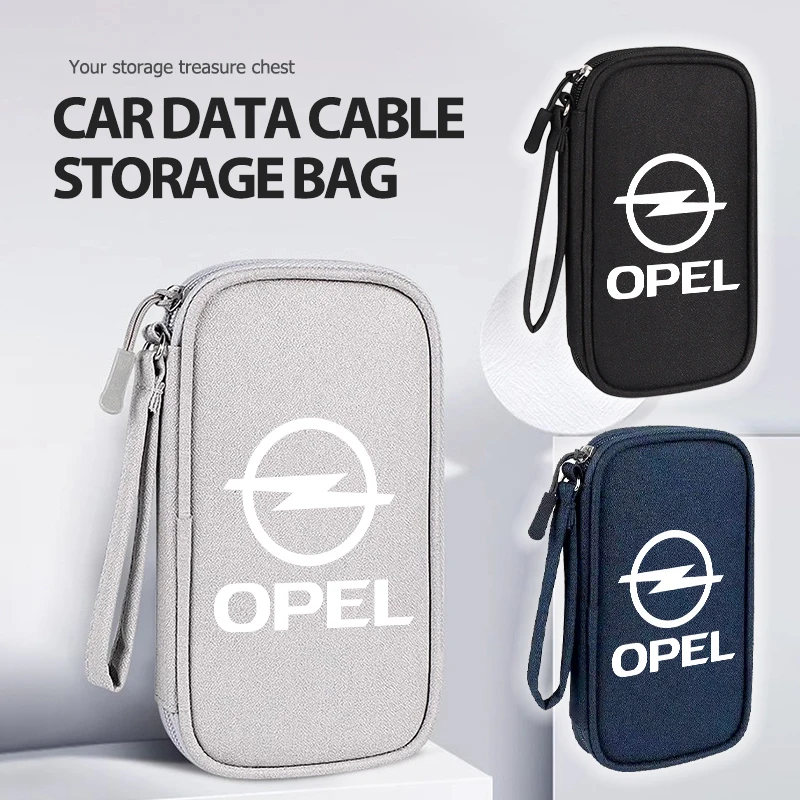 For Opel Travel Portable Digital Accessories Storage Bag Organizer Insignia Astra G J F K Vectra C H Corsa C B D Omega