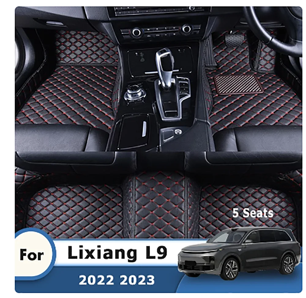 

Коврики для автомобиля Li Lixiang L9 2022 2023 (5 сидений), аксессуары для автомобильного интерьера, накладки на ножки, сменные автомобильные Чехлы, коврики RHD
