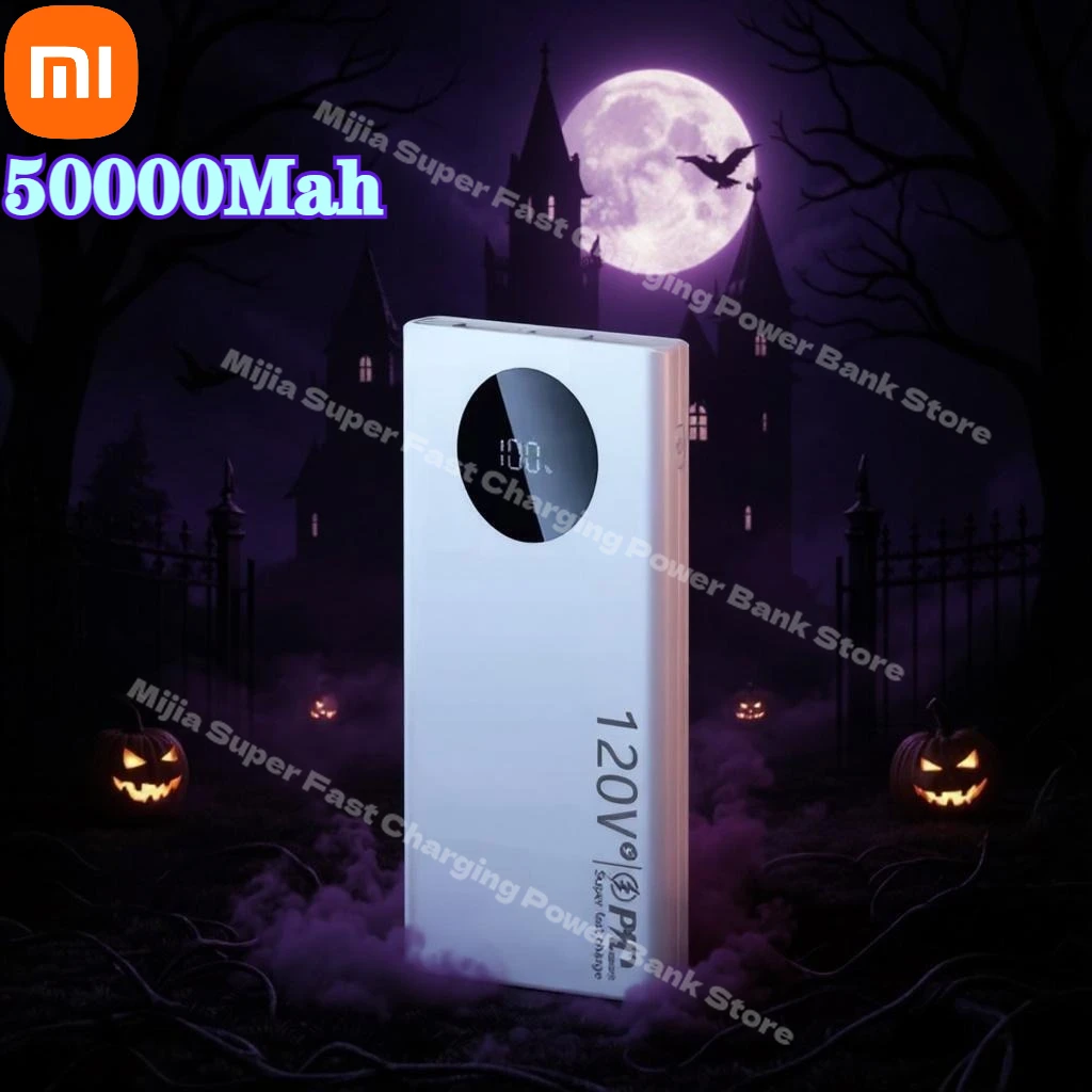 

Xiaomi 500000mAh High Capacity Portable Power Bank 120W Fast Charging Powerbank Battery Charger For iPhone 17 Samsung S25 Ultra