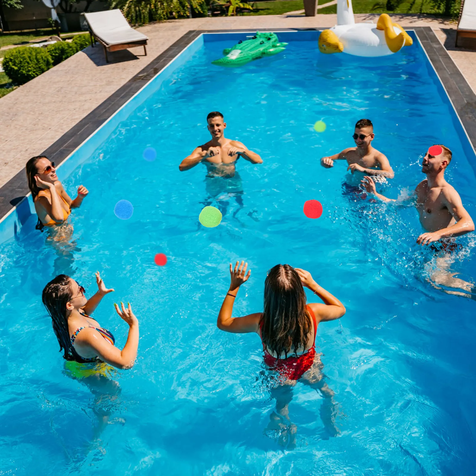 20 Peças de Balões de Água para Crianças, Reutilizáveis, de Algodão Macio, Brinquedo para Festa na Piscina de Verão, Diversão Familiar Leve