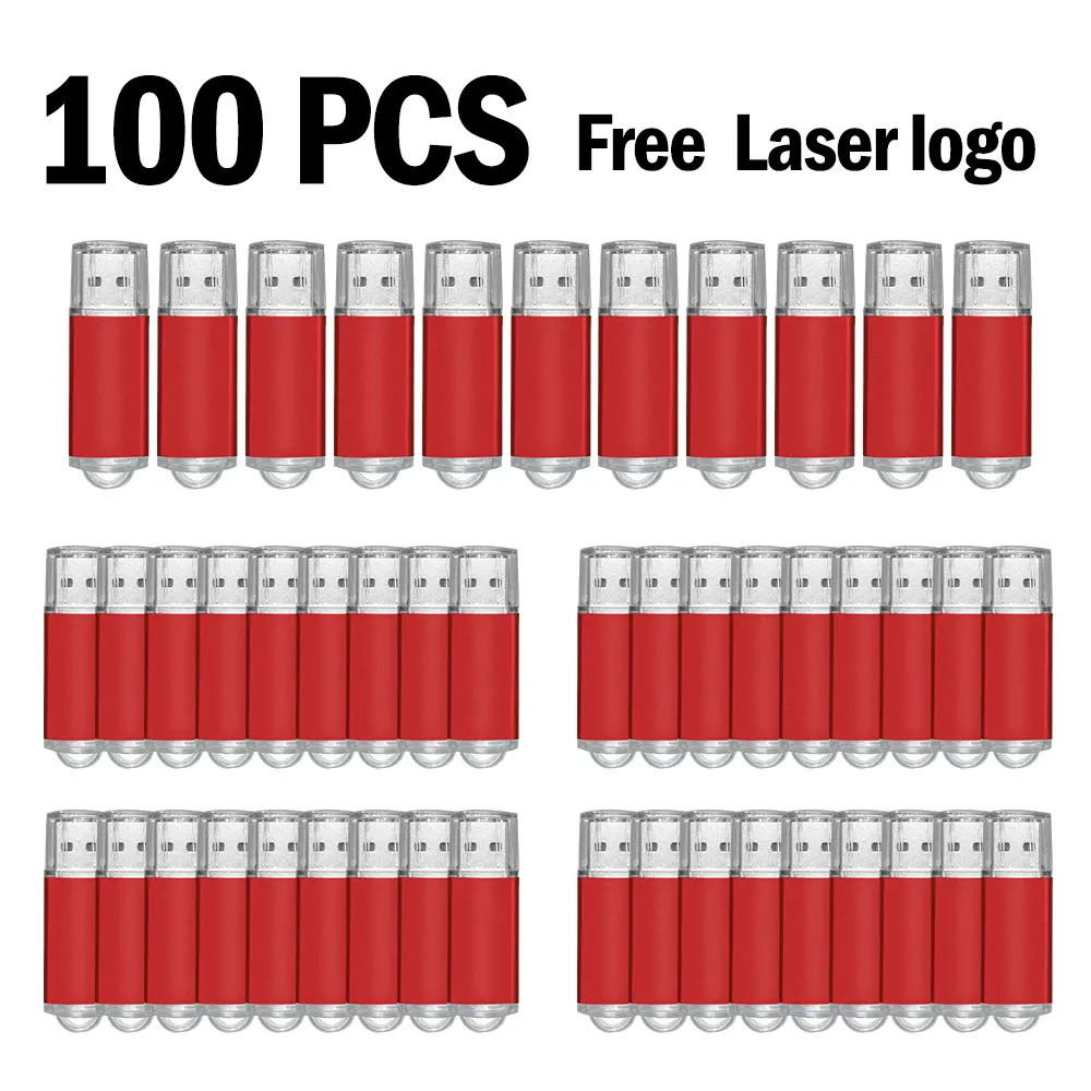 100 шт. USB-флеш-накопителей 128 МБ, 256 МБ, 512 МБ, 1 ГБ, 2 ГБ, 4 ГБ, 8 ГБ, 16 ГБ, 32 ГБ, 64 ГБ с возможностью нанесени