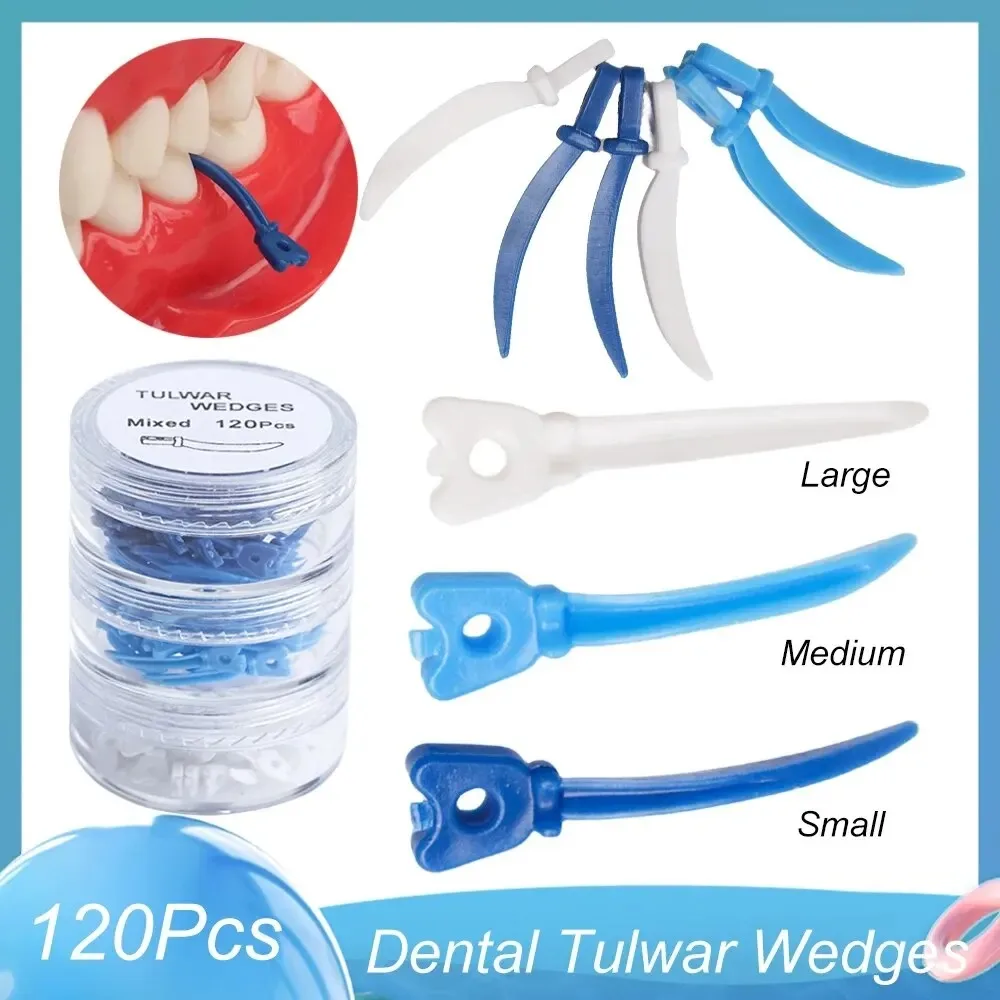 Dental Lab Tulwar Wedges Disposable Sectional Matrix System Plastic Refill Tooth Gap Wedge With Hole Dentistry Material