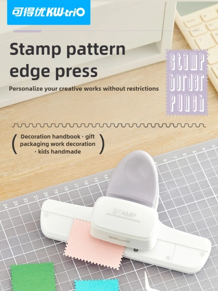 KW-trio ขนาดใหญ่ Punch เครื่องตัด DIY แสตมป์กระดาษหัตถกรรมบัญชีมือตกแต่งสําหรับเด็ก Scrapbooking Handmade กดดอกไม้เครื่องมือเครื่องเขียน