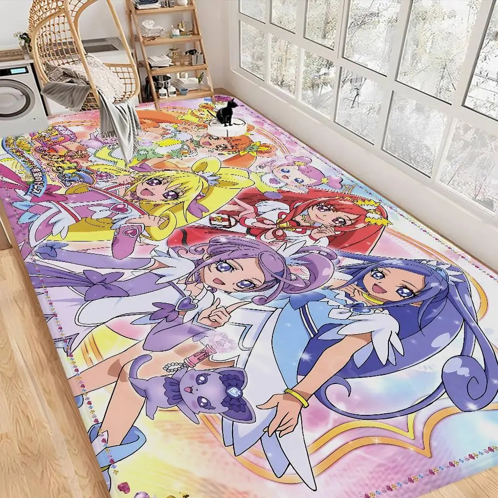 Smile Precure Anime Room Mats Retro Multiple Choice Living Room Kitchen Rug Non-Slip Welcome Rug