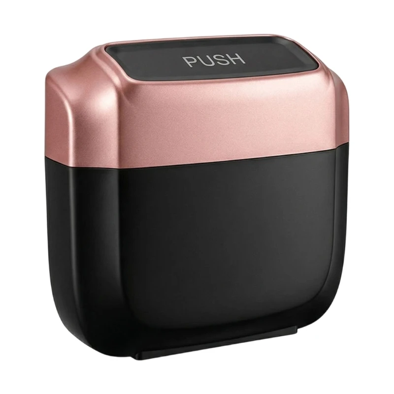  Car Trash Can Pack Odor Proof Lid Sealed Storage Compartment Easy To Clean Surfaces Matching Most Interior Color Styles