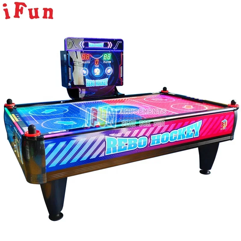 Ifun Park Rebo Hockey Most Popular In 2023 Dubai Deal Coin Operated Luxury Multi Ball Air Hockey Table