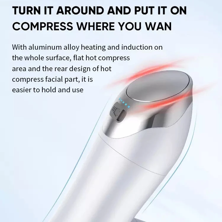 휴대용 진동 열 압축 뷰티 케어, 스마트 아이 다크 서클 트리트먼트, 미니 마사지 건