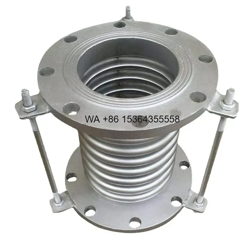 Wmwmnu Stainless Steel Flange Corrugated Flexible Metallic Hose Metal Compensator Bellows Copper Expansion Joint Fittings
